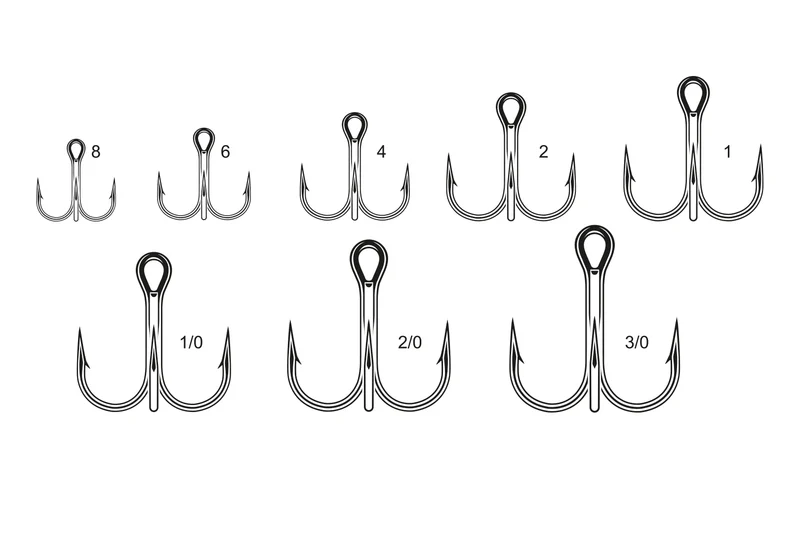 VMC UV Hooks Orange Round Treble
