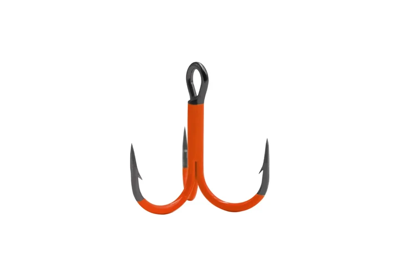 VMC UV Hooks Orange Round Treble