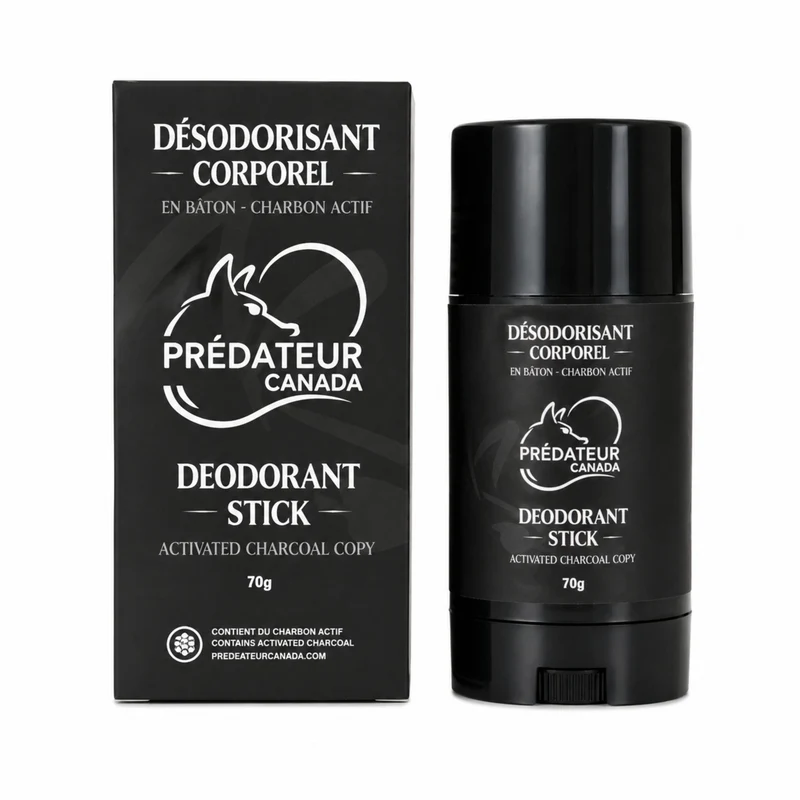 Désodorisant corporel au charbon actif