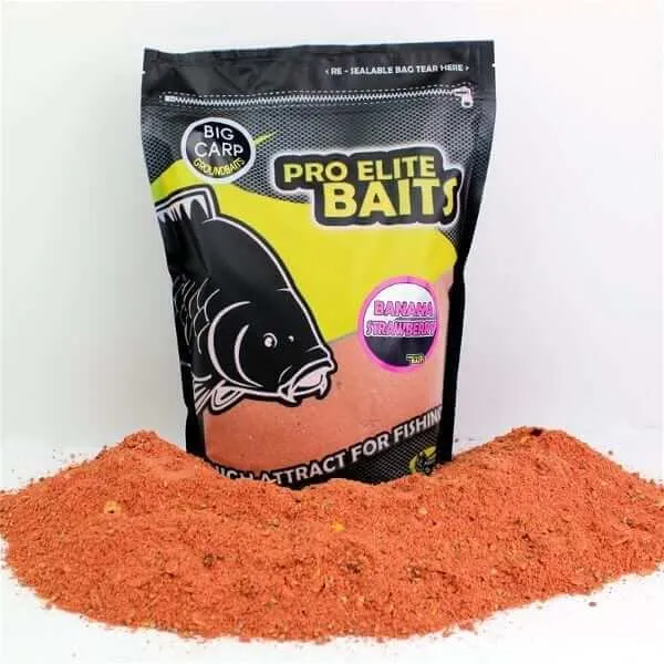 Amorce Pro Elite Baits Banana Strawberry 1,8 kg
