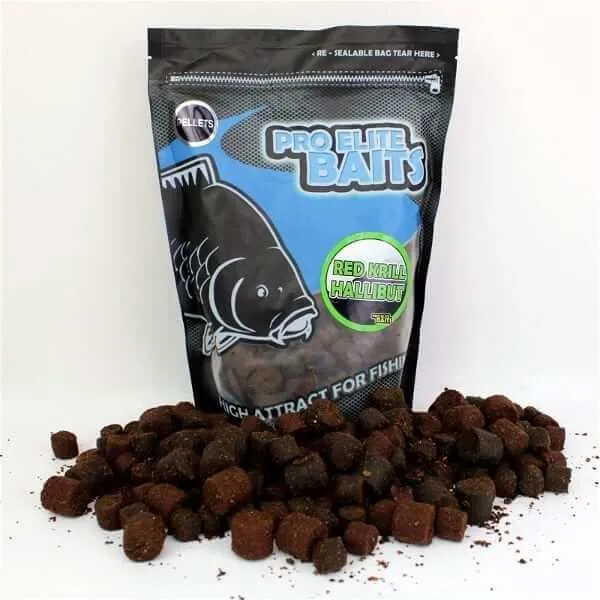 Pellets Pro Elite Baits Red Krill Halibut 14 - 20 mm