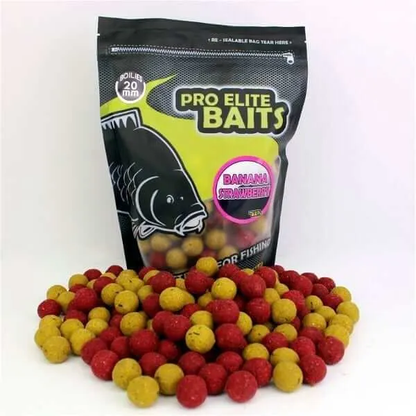 Bouillette Pro Elite Baits Banana Strawberry 20 mm
