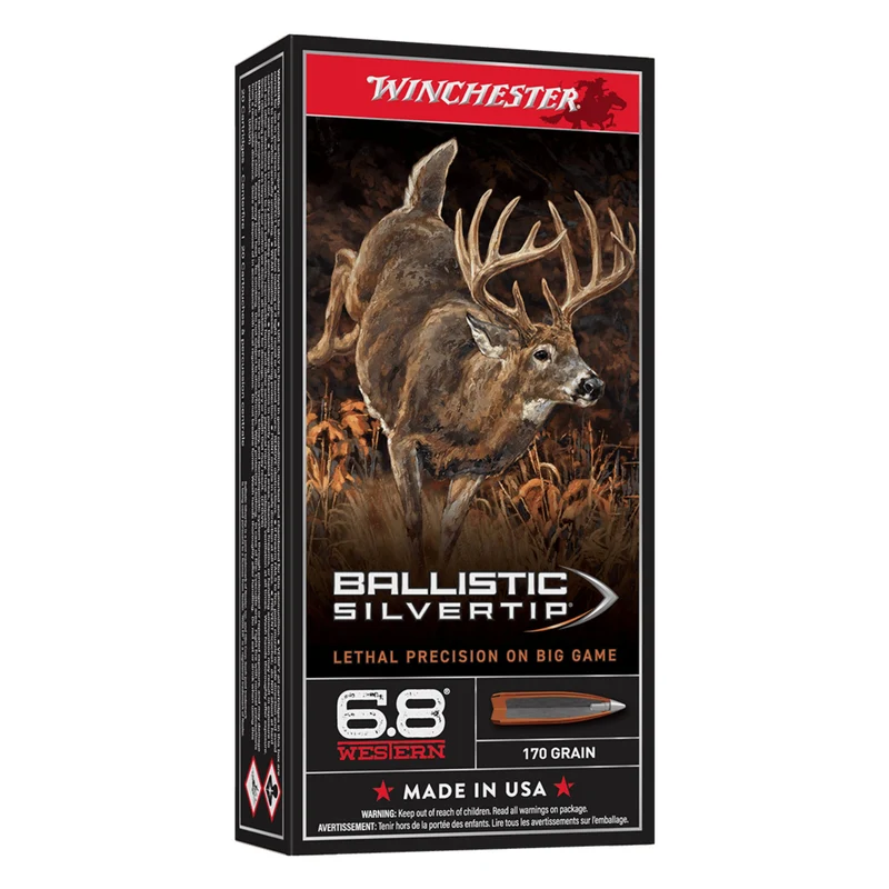 Munitions « Ballistic Silvertip » – cal. 6.8 WESTERN – 170 gr – 20/bte