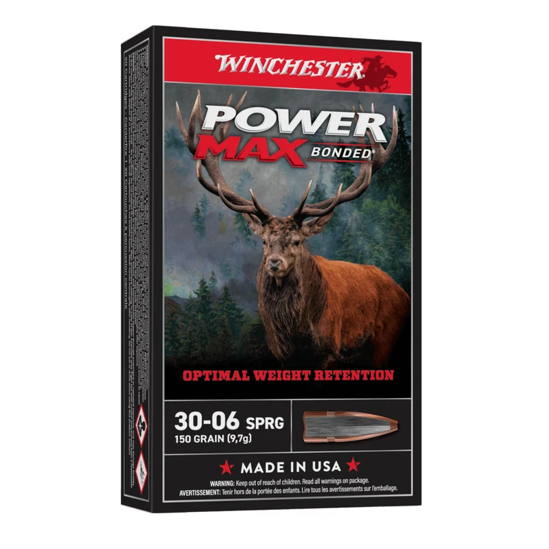 Munitions « Power MAX Bonded » – cal. 30-06 SPRG – 150 gr – 20/bte