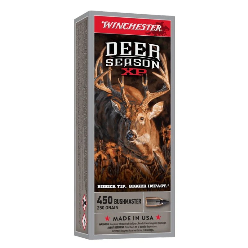 Munitions « Deer Season XP » – cal. 450 BUSHMASTER – 250 gr – 20/bte