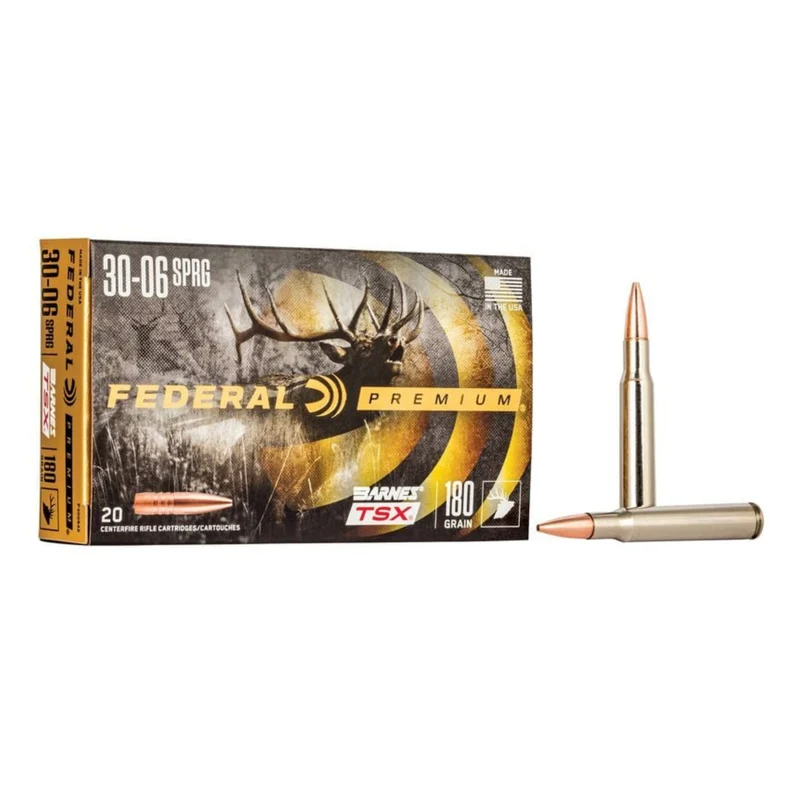 Munitions « Barnes TSX » – cal. 30-06 SPRG – 180 gr – 20/bte