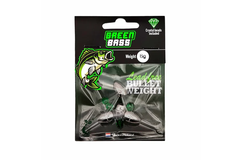 Green Bass Fishing Lead-Free Bullet Weight