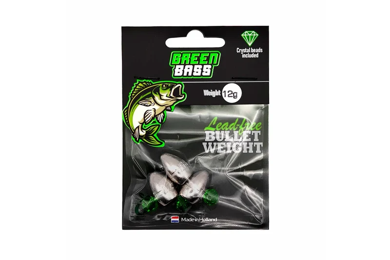 Green Bass Fishing Lead-Free Bullet Weight