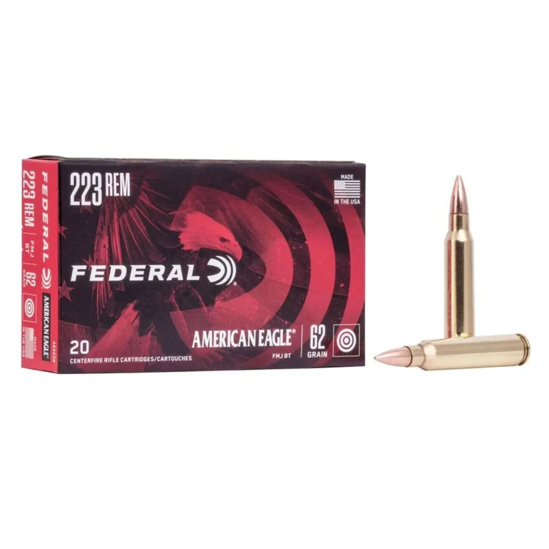 Munitions « American Eagle » – cal. 223REM – 62 gr – 20/bte