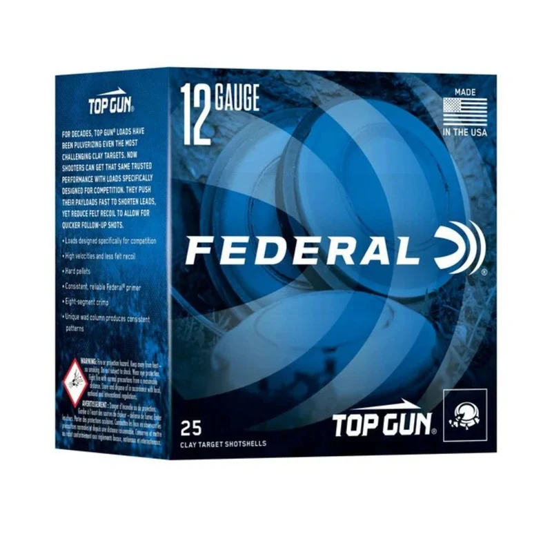 Cartouches « Top Gun Sporting » – cal. 12GA – 2 3/4 po – 1 oz – #7.5 – 25/bte