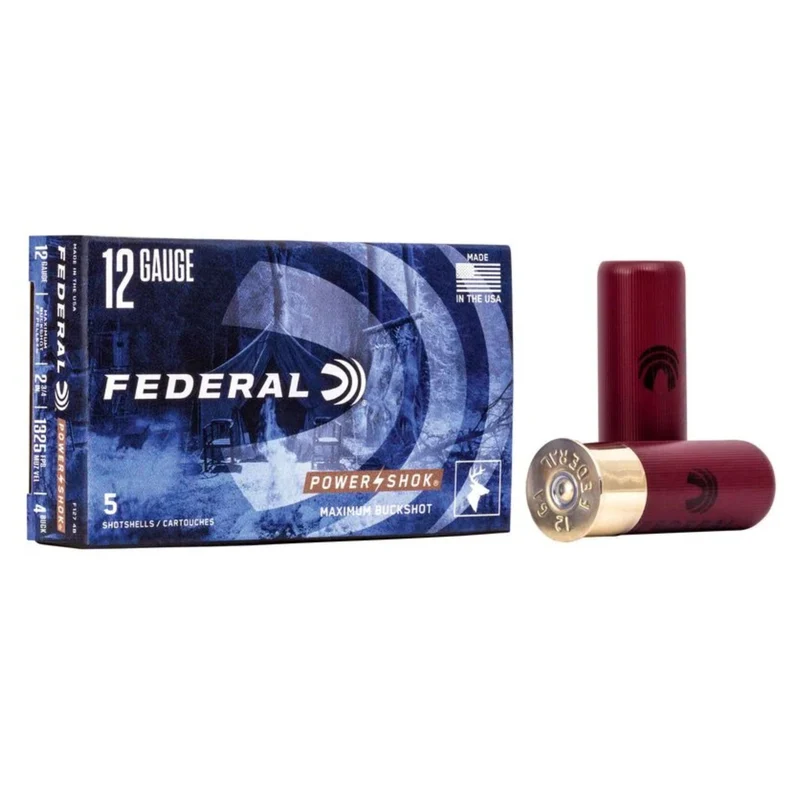 Cartouches « Power-Shok Buckshot » – cal. 12 GA – 2 3/4 po – 5/bte