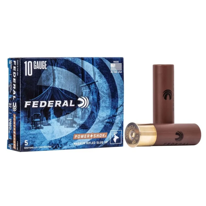 Cartouches « Power-Shok Rifled Slug » – cal. 10GA – 3 1/2 po – 1 3/4 oz – 5/bte