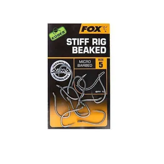 Hameçons Fox Edges Stiff Rig Beaked