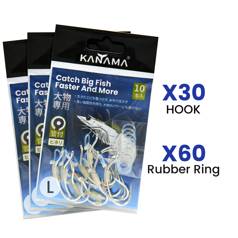 Kanama Hameçons Lumineux Crevette