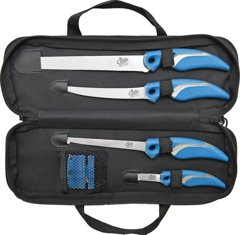 Cuda 6-Piece Knife & Sharpener Set