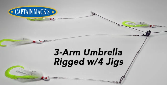 Capt. Mack's 3-Arm Umbrella Rigs