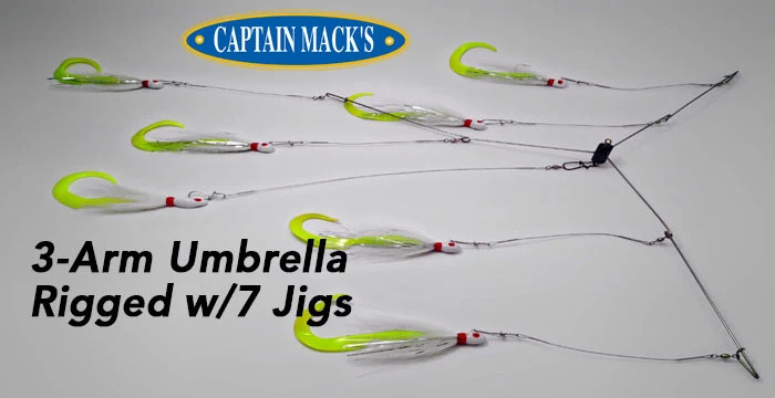 Capt. Mack's 3-Arm Umbrella Rigs