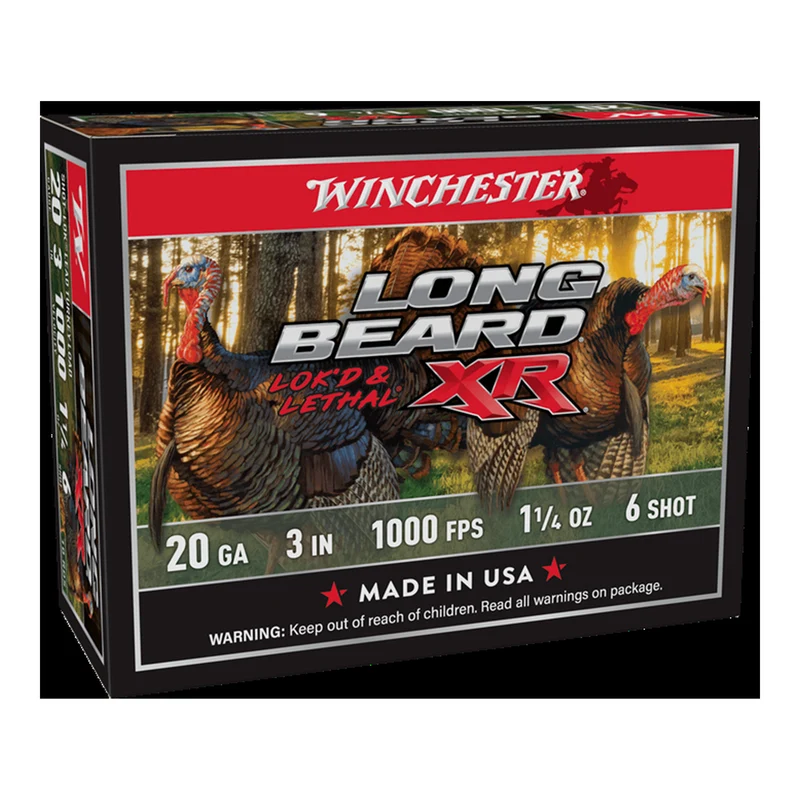 Cartouches « Long Beard XR » – cal. 20 GA – 3 po – 1 1/4 oz – #6 – 10/bte