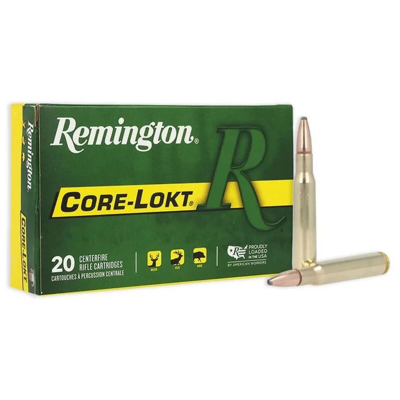 Munitions « Core-Lokt PSP » – cal. 30-06 SPRG – 165 gr – 20/bte