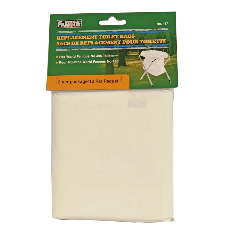 Sac de rechange pour toilette portable - 12/pqt