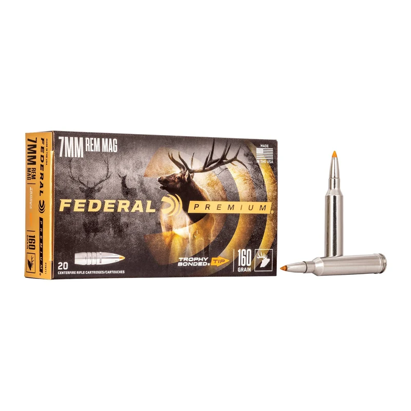 Munitions « Trophy Bonded Tip » – cal. 7MM REM MAG – 160 gr – 20/bte