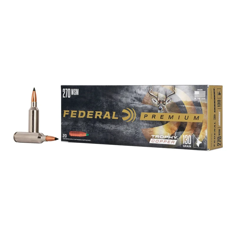 Munitions « Trophy Copper » – cal. 270 WSM – 130 gr – 20/bte