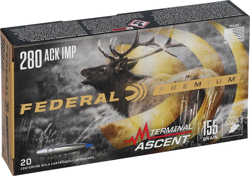 Munitions « Terminal Ascent » – cal. 280 ACKLEY IMPROVED – 155 gr – 20/bte