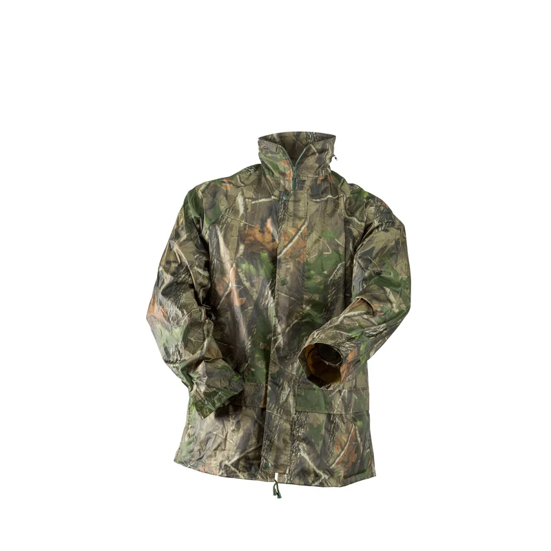 Ensemble imperméable camo en PVC - Homme