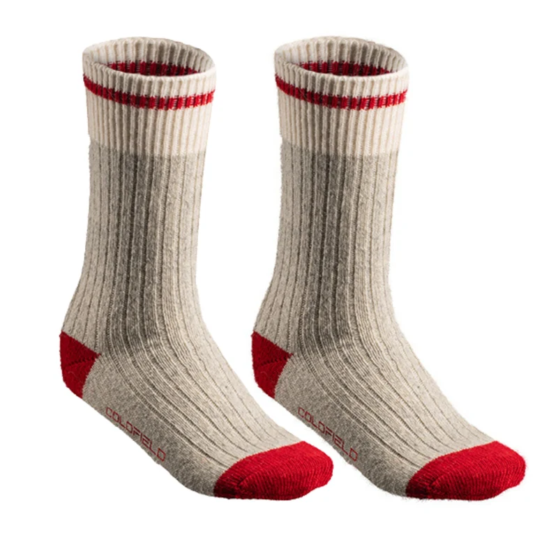 Chaussettes de laine mérino rayées - Unisexe
