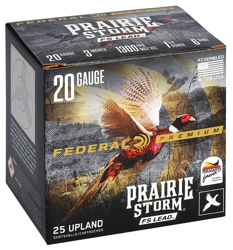 Cartouches « Prairie Storm FS Lead » – cal. 20 – 2 3/4 po – 1 oz – #6 – 25/bte