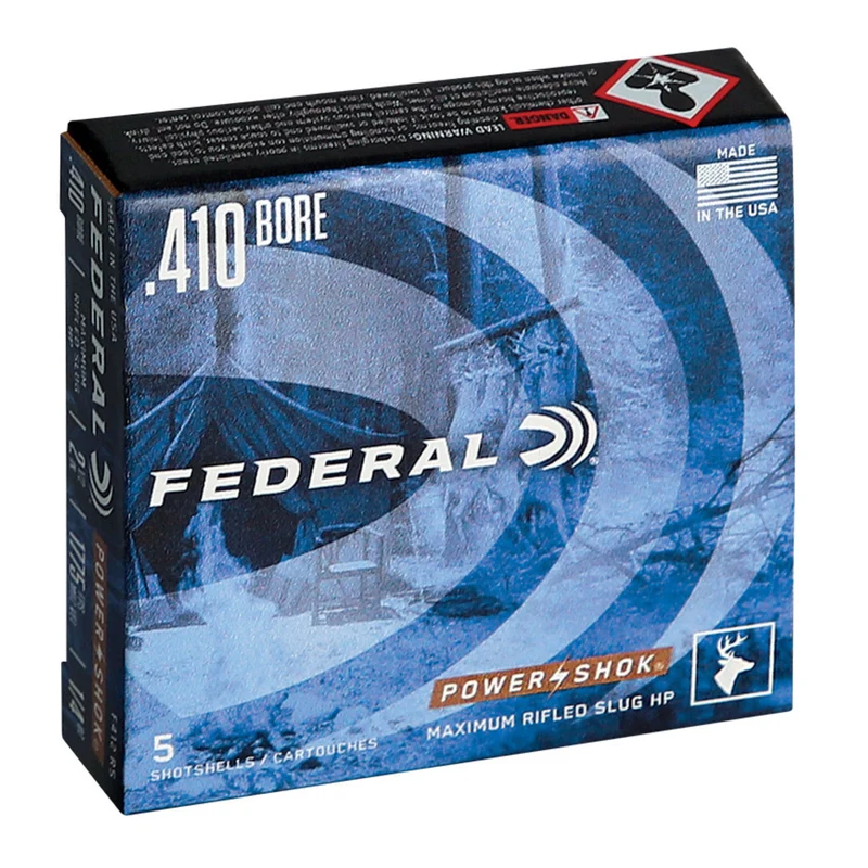 Cartouches « Power-Shok Rifled Slug » – cal. 410 – 2 1/2 po – 1/4 oz – 5/bte