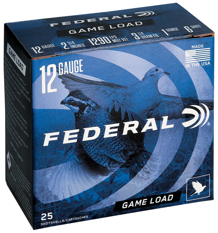 Cartouches « Game Load » – cal. 12 – 2 3/4 po – 3 1/4 oz – 25/bte