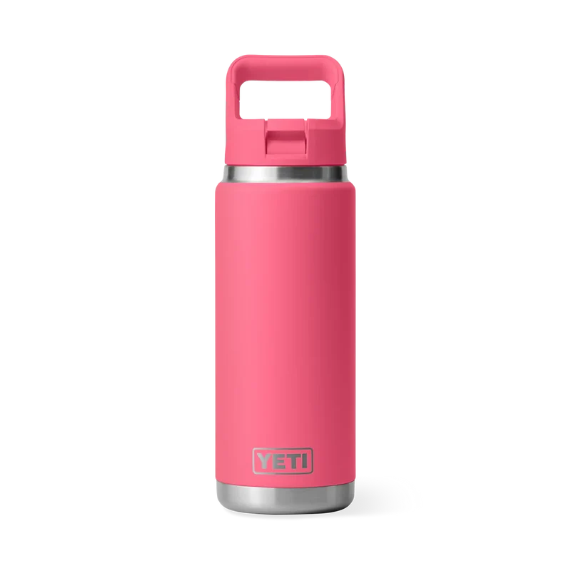 BOUTEILLE YETI RAMBLER 26OZ (760ml) C STRAW bouchon paille (TROPICAL PINK)