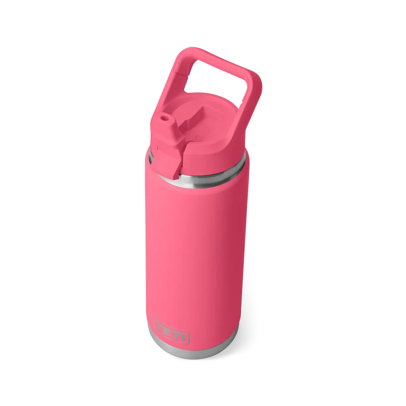 BOUTEILLE YETI RAMBLER 26OZ (760ml) C STRAW bouchon paille (TROPICAL PINK)