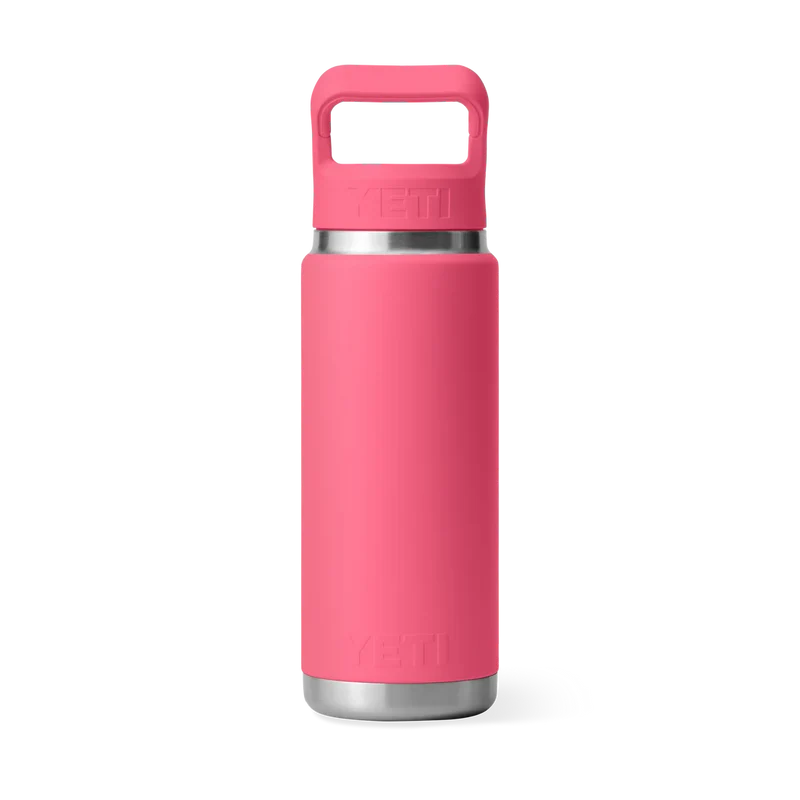 BOUTEILLE YETI RAMBLER 26OZ (760ml) C STRAW bouchon paille (TROPICAL PINK)