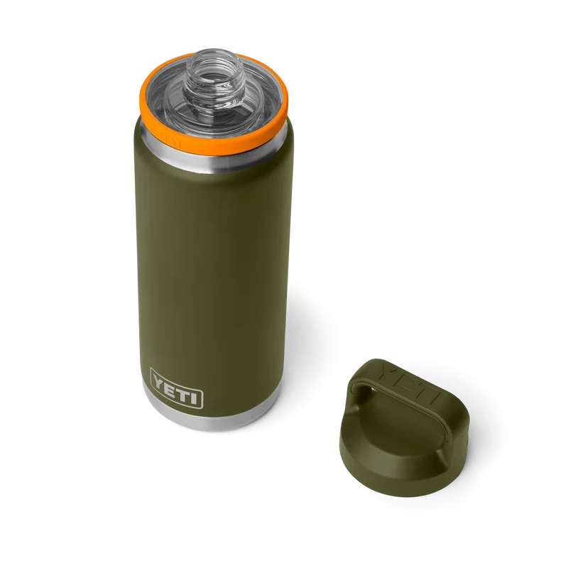 GOURDE YETI RAMBLER 26OZ (760ml) ( Olive/king crab orange )