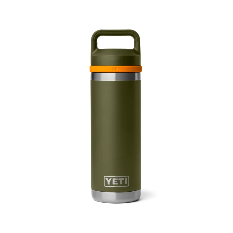 GOURDE YETI RAMBLER CHUNG 18OZ (532ml)( OLIVE/KING CRAB ORANGE )
