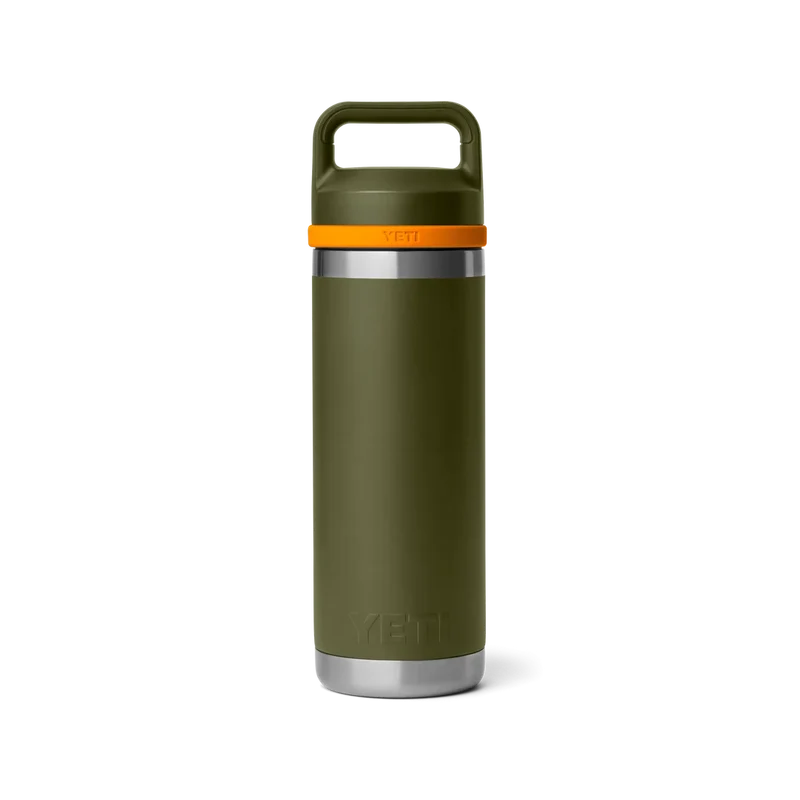 GOURDE YETI RAMBLER CHUNG 18OZ (532ml)( OLIVE/KING CRAB ORANGE )
