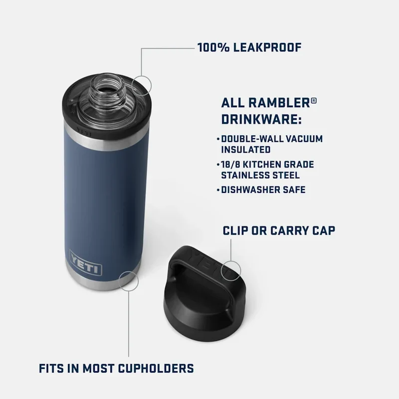 GOURDE YETI RAMBLER CHUNG 18OZ (532ml)( OLIVE/KING CRAB ORANGE )