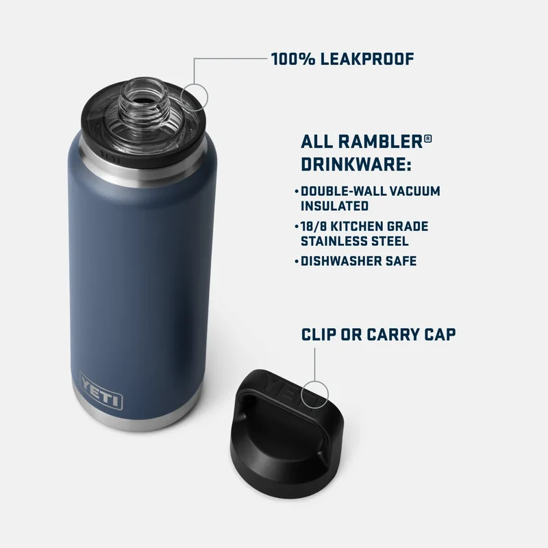 BOUTEILLE YETI RAMBLER 36OZ (1 Litre) (OLIVE/KING CRAB ORANGE )