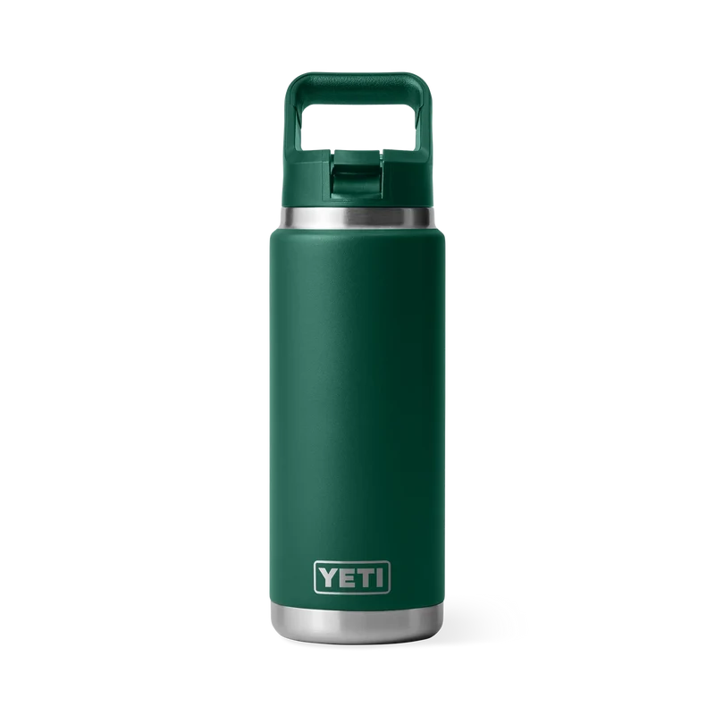 BOUTEILLE YETI RAMBLER 26OZ (760ml) C STRAW bouchon paille (black Forest Green )