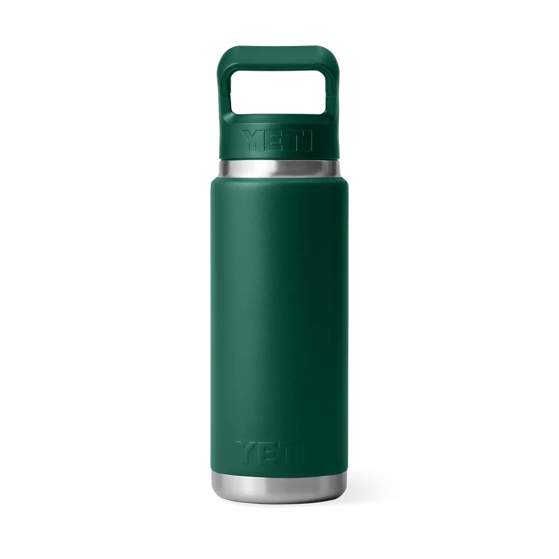 BOUTEILLE YETI RAMBLER 26OZ (760ml) C STRAW bouchon paille (black Forest Green )