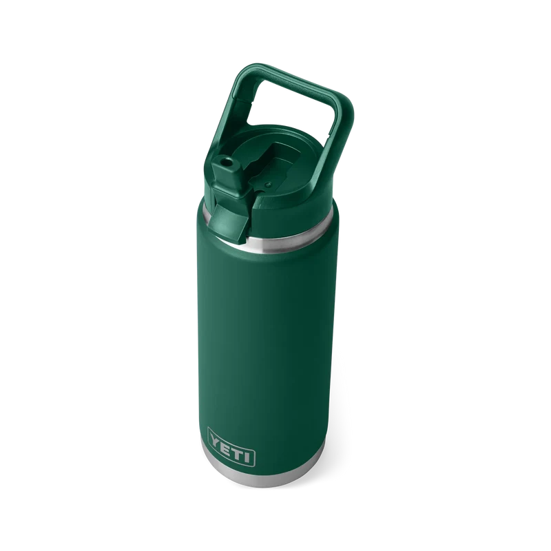 BOUTEILLE YETI RAMBLER 26OZ (760ml) C STRAW bouchon paille (black Forest Green )