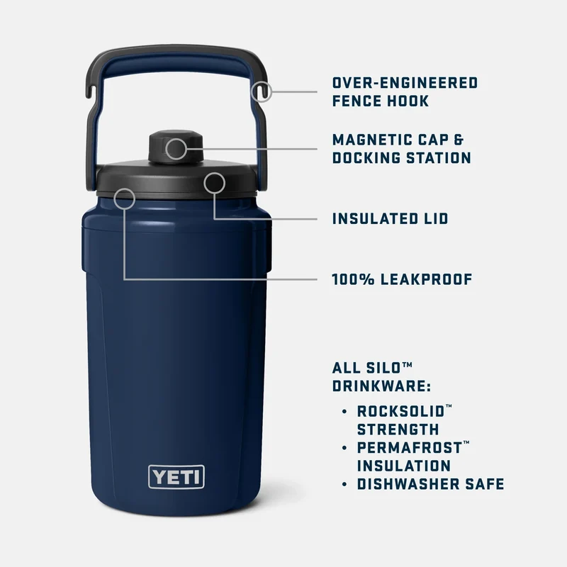 BIDON YETI SILO 1/2 gallon 1,89L - White
