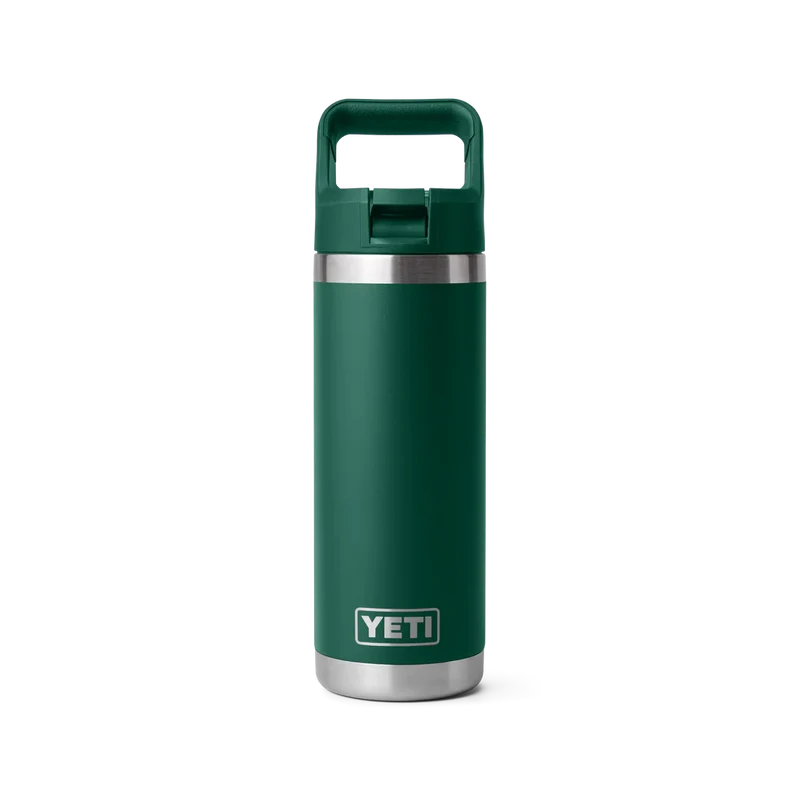 BOUTEILLE YETI RAMBLER 18OZ (532ml) C STRAW isotherme ( Black Forest Green )