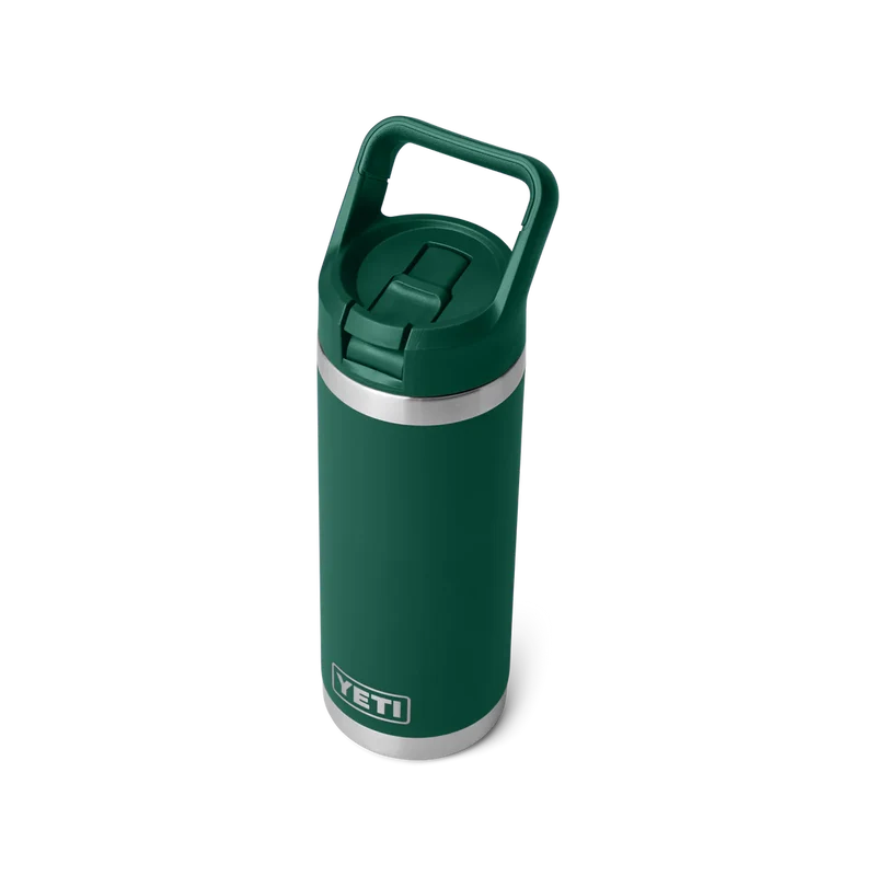 BOUTEILLE YETI RAMBLER 18OZ (532ml) C STRAW isotherme ( Black Forest Green )