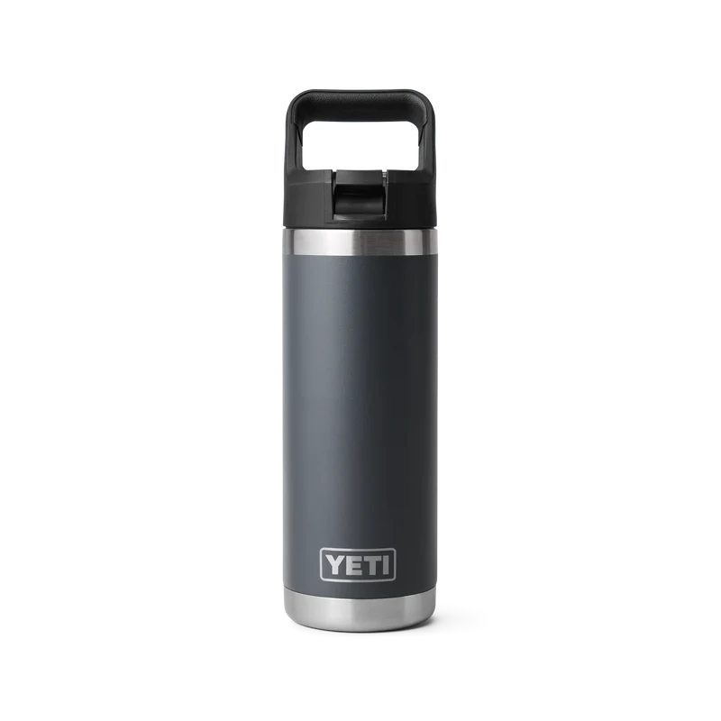 BOUTEILLE YETI RAMBLER 18OZ (532ml) C STRAW isotherme (charcoal)