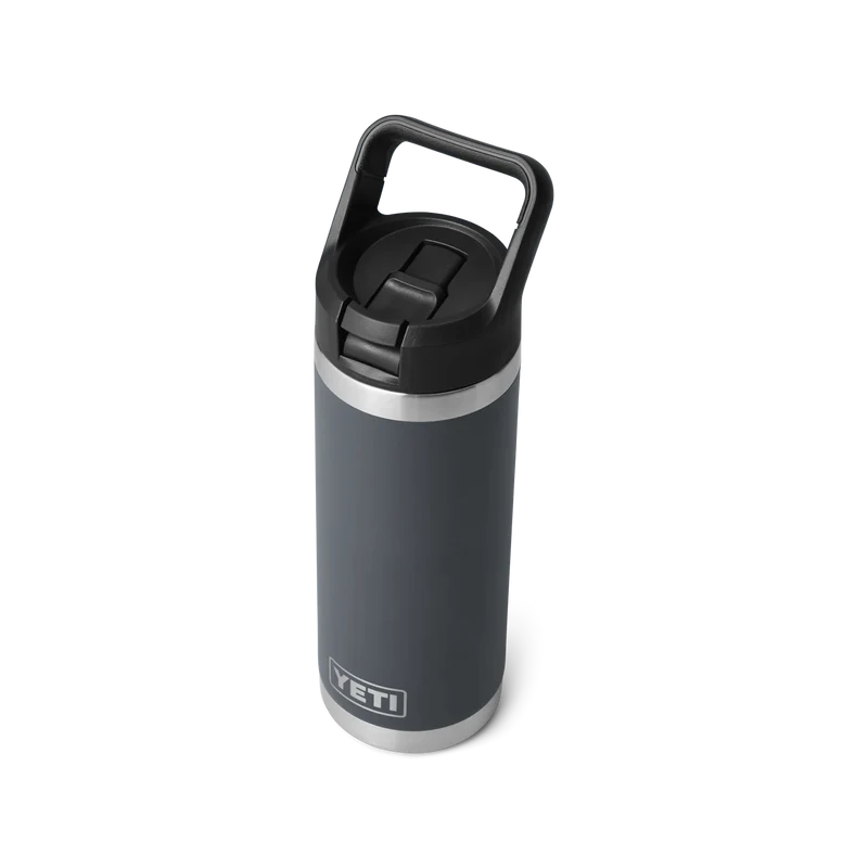 BOUTEILLE YETI RAMBLER 18OZ (532ml) C STRAW isotherme (charcoal)