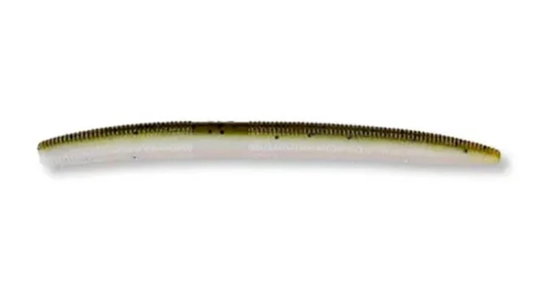 LEURRE GARY YAMAMOTO Senko 5" #981 GREEN PUMPKIN/BLACK/White