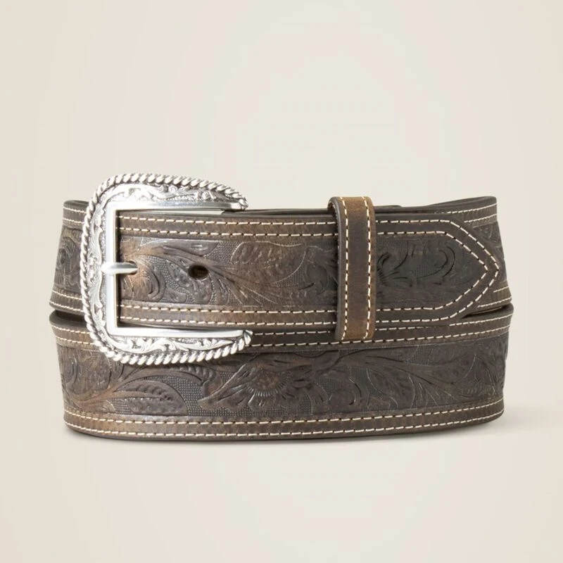 ARIAT - ceinture TOOLED DOUBLE STITCHED
